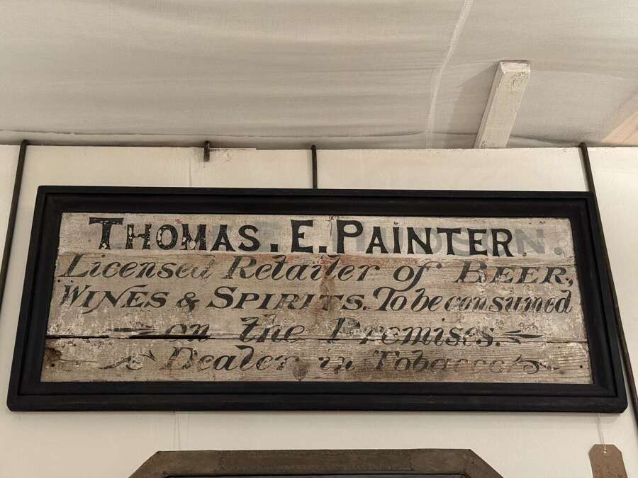 C1930 A Fun Painted Shop Sign on Wood - Original Paint