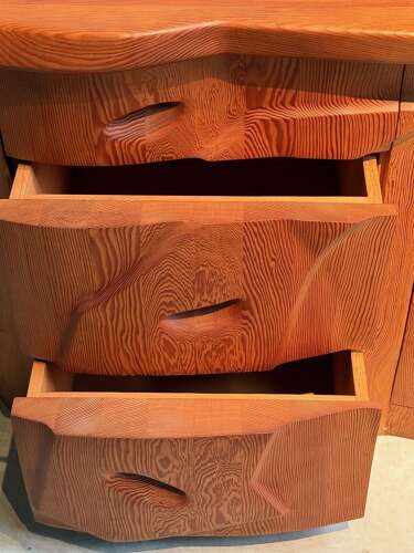 C1970s An Exceptional Sculptural Anthroposophical Pine Sideboard.