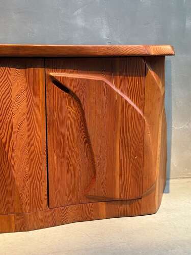 C1970s An Exceptional Sculptural Anthroposophical Pine Sideboard.