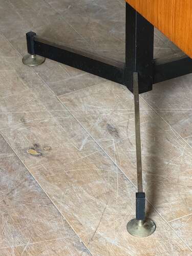 C1960 A Stylish Italian Modernist Mid Century Palisander Wood Desk