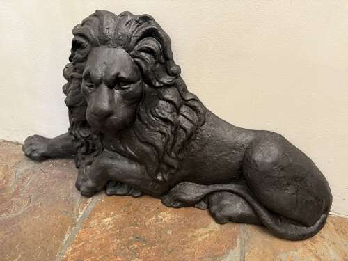 C1850 A HUGE English Cast Iron Lion