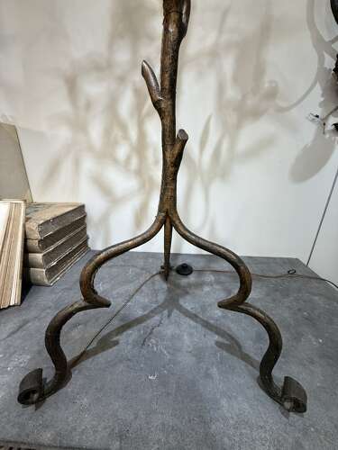 C1920 A Wonderful Italian Iron Olive Tree Floor Lamp