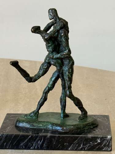 C1960 A Group of French Bronze Dancing Figures / Giacometti Style