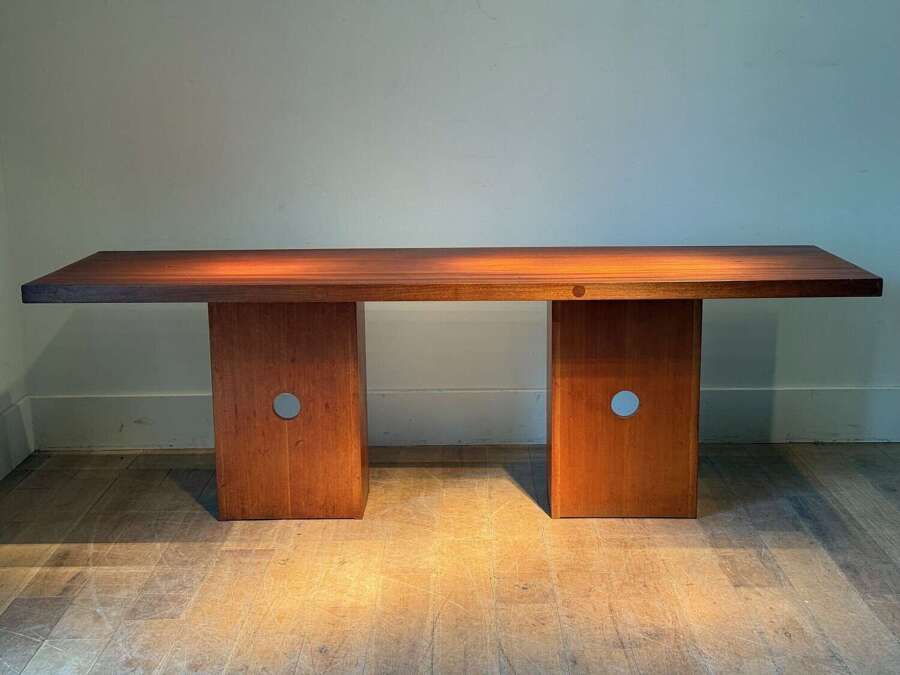 C1960A Stylish French Sapele Console Table or Desk