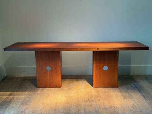 C1960A Stylish French Sapele Console Table or Desk