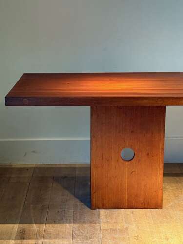 C1960A Stylish French Sapele Console Table or Desk