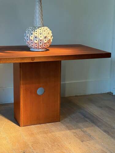 C1960A Stylish French Sapele Console Table or Desk