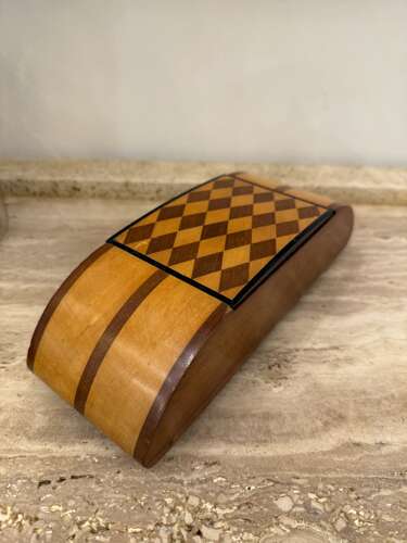 C1930 An English Art Deco Parquetry Inlaid Box