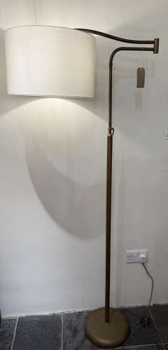 C1950 An Italian Telescopic Extendable Brass Floor Lamp