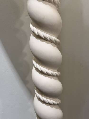C1930 A French Plaster Twisted Floor Lamp