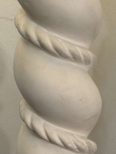 C1930 A French Plaster Twisted Floor Lamp