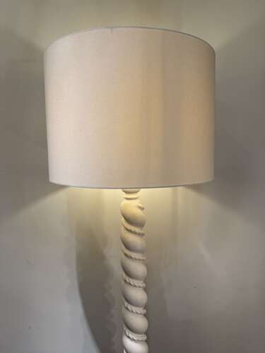 C1930 A French Plaster Twisted Floor Lamp