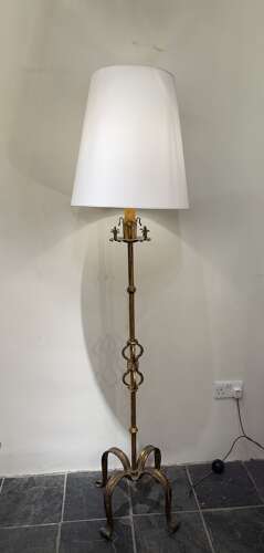 C1960 A Spanish Gilt Iron Floor Lamp