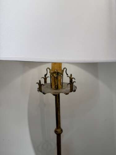 C1960 A Spanish Gilt Iron Floor Lamp