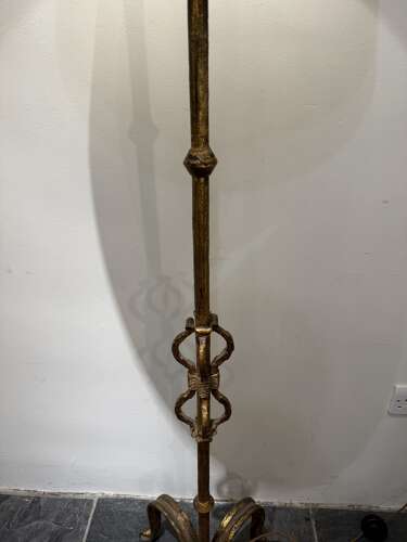 C1960 A Spanish Gilt Iron Floor Lamp