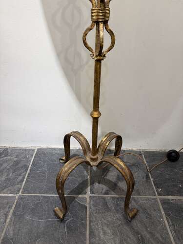 C1960 A Spanish Gilt Iron Floor Lamp