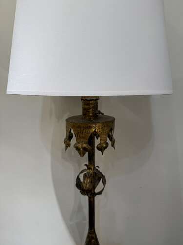 C1960 A Spanish Gilt Iron Floor Lamp