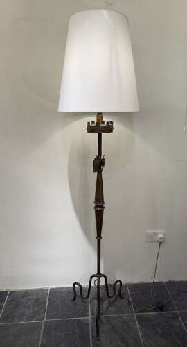 C1960 A Spanish Gilt Iron Floor Lamp