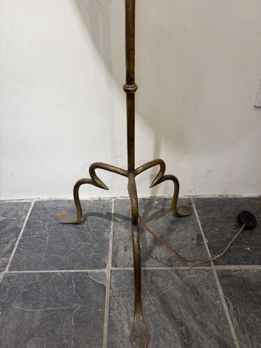 C1960 A Spanish Gilt Iron Floor Lamp
