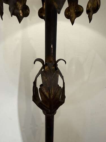 C1960 A Spanish Gilt Iron Floor Lamp