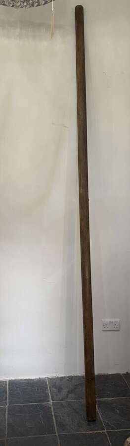 C1890 A Rare French Oak Pole Ladder
