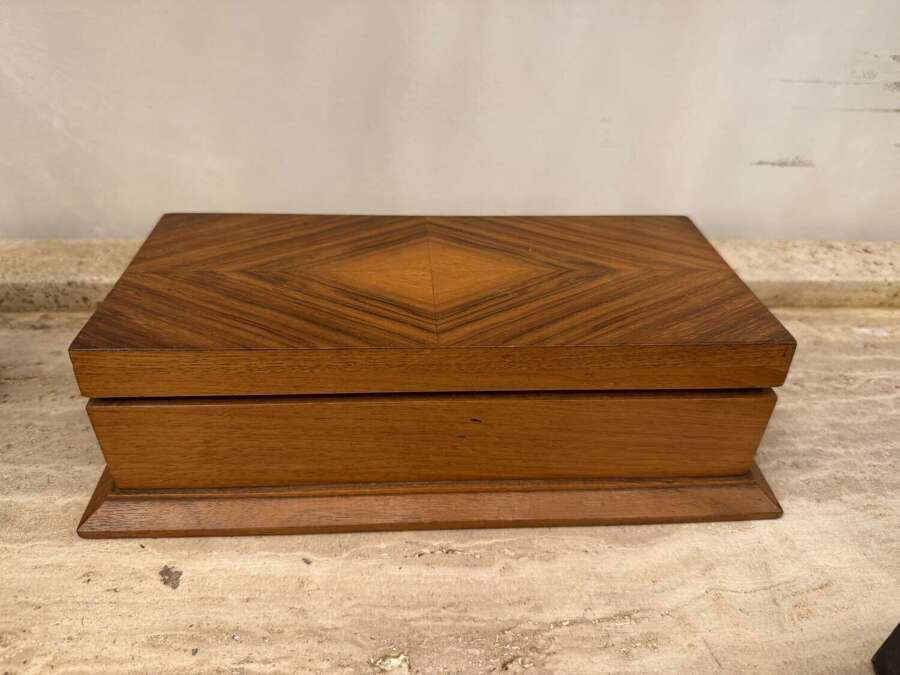 C1930 A French Walnut Box - idea to hide remote controls!