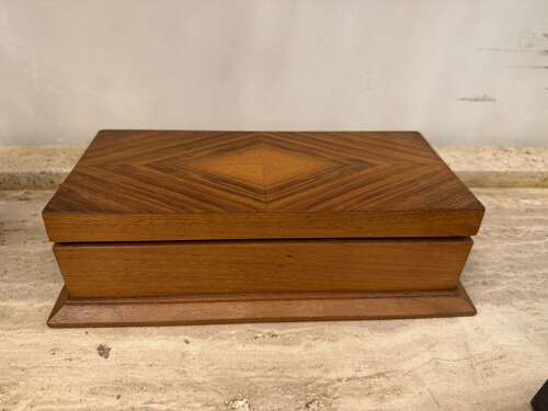 C1930 A French Walnut Box - idea to hide remote controls!