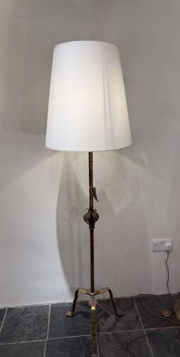 C1960 A Spanish Gilt Iron Floor Lamp