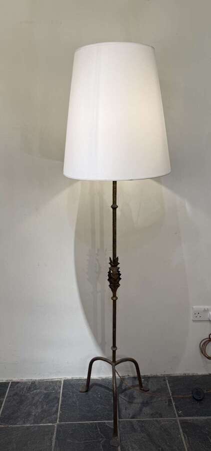 C1960 A Spanish Gilt Iron Floor Lamp