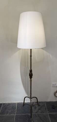 C1960 A Spanish Gilt Iron Floor Lamp