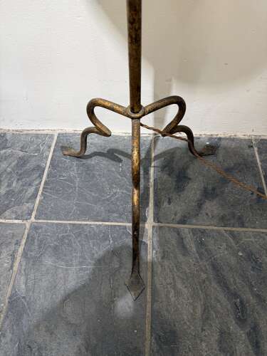 C1960 A Spanish Gilt Iron Floor Lamp