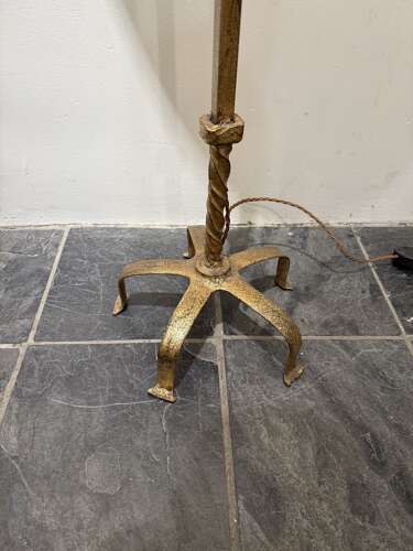 C1960 A Spanish Gilt Iron Floor Lamp
