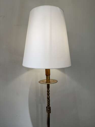 C1960 A Spanish Gilt Iron Floor Lamp