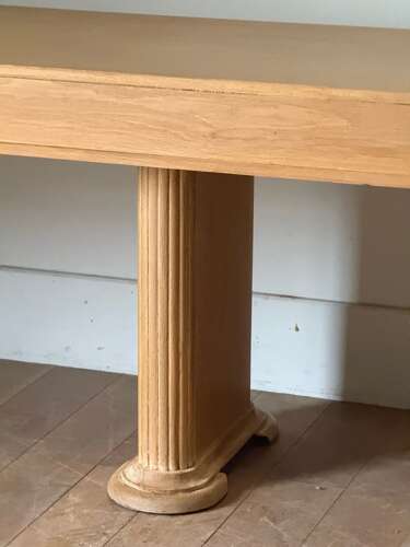 C1930 A Fine Pair of English Art Deco Oak Consoles / Serving Tables