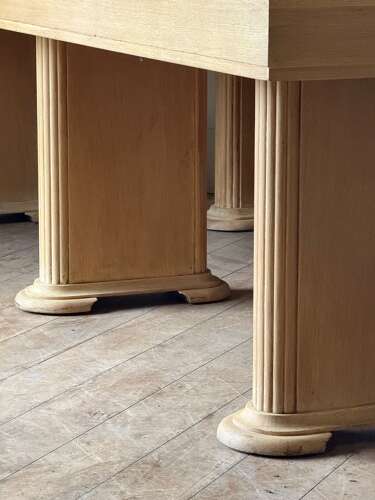 C1930 A Fine Pair of English Art Deco Oak Consoles / Serving Tables