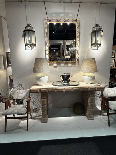 C1960 An Elegant Spanish Gilt Iron Mirror
