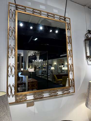 C1960 An Elegant Spanish Gilt Iron Mirror