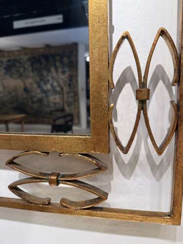 C1960 An Elegant Spanish Gilt Iron Mirror