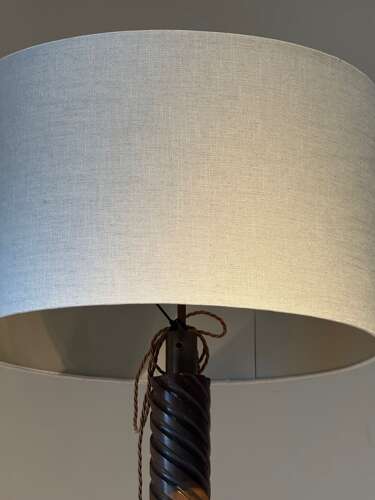 C1960 A Stylish Spanish Twisted Floor Lamp by Jordi Villanova
