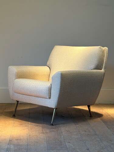 C1960 A Pair of French Mid Century Armchairs