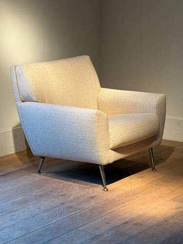 C1960 A Pair of French Mid Century Armchairs