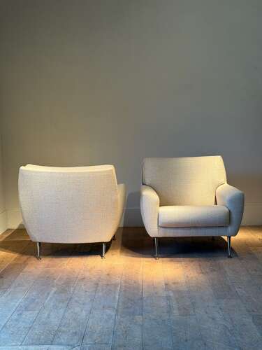 C1960 A Pair of French Mid Century Armchairs
