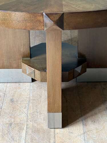 C1960 A Rare Spanish Stained Beech Table by Jordi Villanova