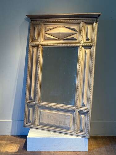 C1910 A French Oak Bolection Moulded Mirror