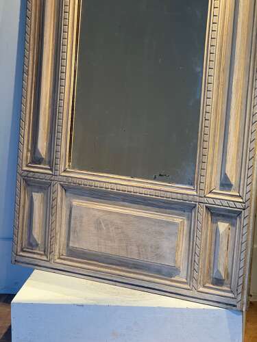 C1910 A French Oak Bolection Moulded Mirror