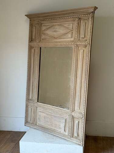 C1910 A French Oak Bolection Moulded Mirror
