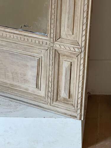 C1910 A French Oak Bolection Moulded Mirror