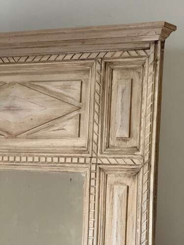C1910 A French Oak Bolection Moulded Mirror