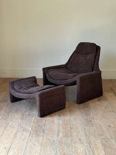 C1960 An Italian Armchair & Ottoman by Vittorio Introini for Saporiti