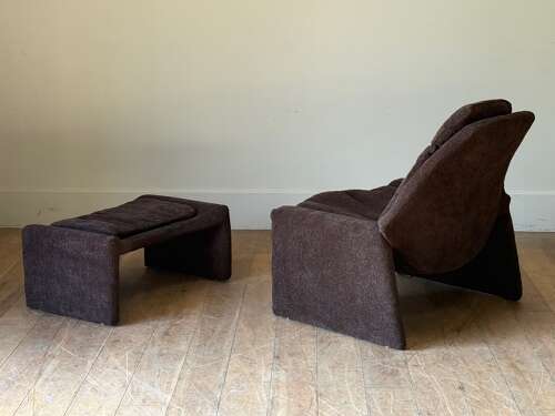 C1960 An Italian Armchair & Ottoman by Vittorio Introini for Saporiti